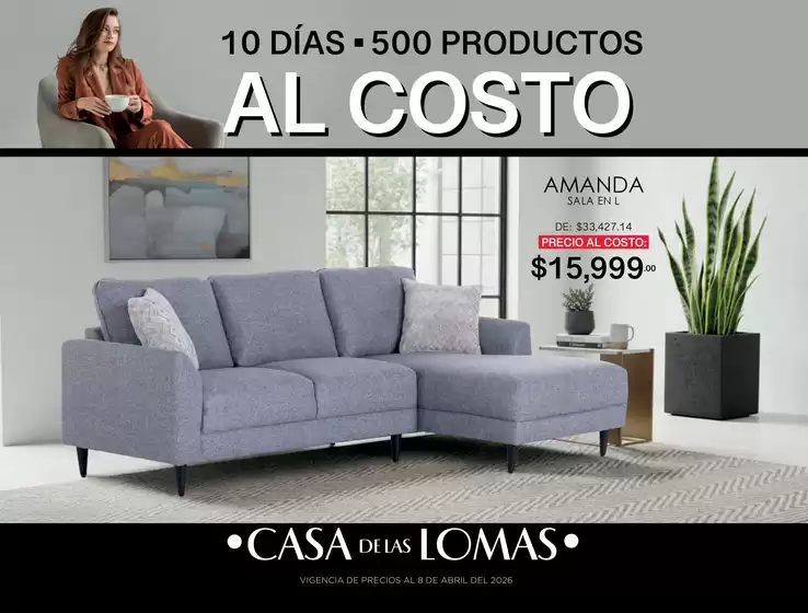 Catálogo Casa de las Lomas en Las Margaritas | 10 dias al costo casa de las lomas 2026 | 2026-04-01T00:00:00.000Z - 2026-04-08T00:00:00.000Z
