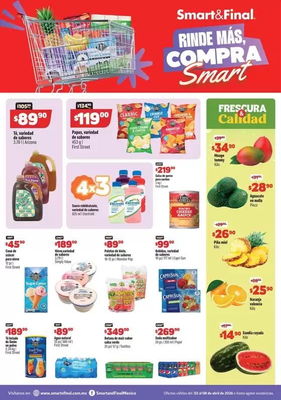 Catálogo Smart & Final en Silao | Ofertas Smart Final | 2026-04-02T00:00:00.000Z - 2026-04-08T00:00:00.000Z