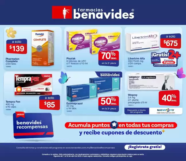 Catálogo Farmacias Benavides en Xalapa-Enríquez | Catálogo Farmacias Benavides | 2026-04-01T00:00:00.000Z - 2026-04-30T00:00:00.000Z