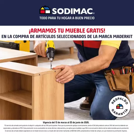 Catálogo Sodimac Constructor en Zacapu | Ahorra ahora con nuestras ofertas | 2026-03-13T00:00:00.000Z - 2026-06-03T00:00:00.000Z