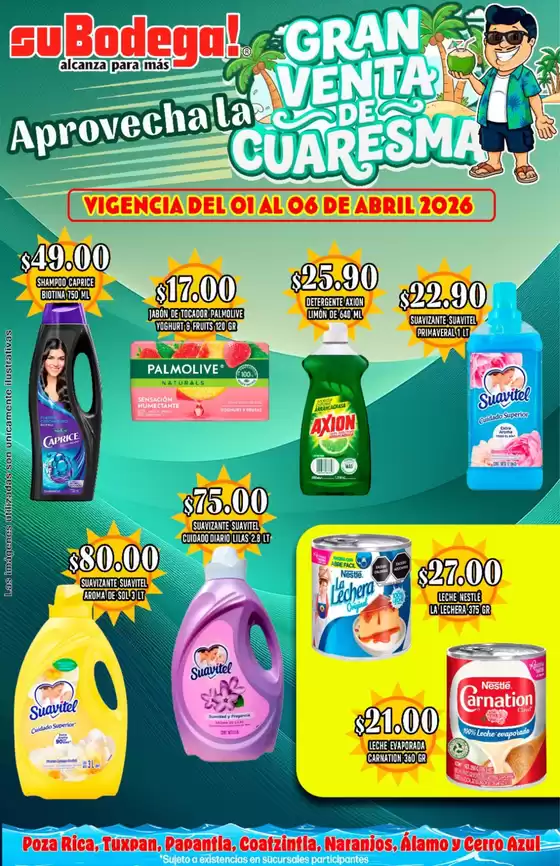 Catálogo SuBodega en Guadalupe (Nuevo León) | Ofertas SuBodega | 2026-04-01T00:00:00.000Z - 2026-04-06T00:00:00.000Z