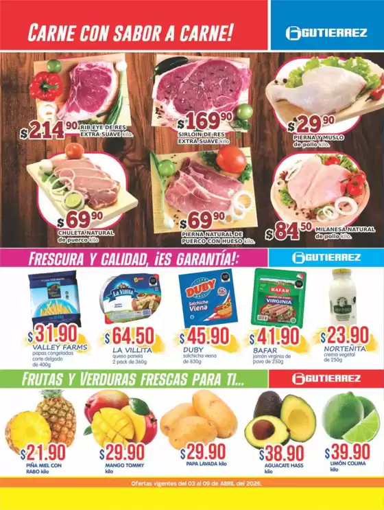 Catálogo Super Gutierrez en Macuspana | Ofertas y gangas exclusivas | 2026-04-03T00:00:00.000Z - 2026-04-09T00:00:00.000Z