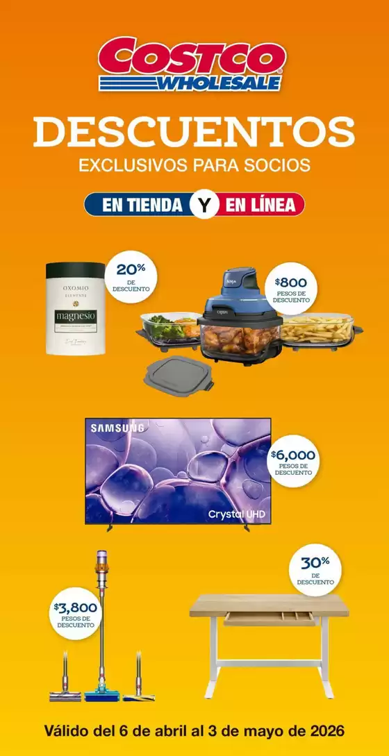 Catálogo Costco en Tultitlán de Mariano Escobedo | Ofertas para cazadores de gangas | 2026-04-06T00:00:00.000Z - 2026-05-03T00:00:00.000Z
