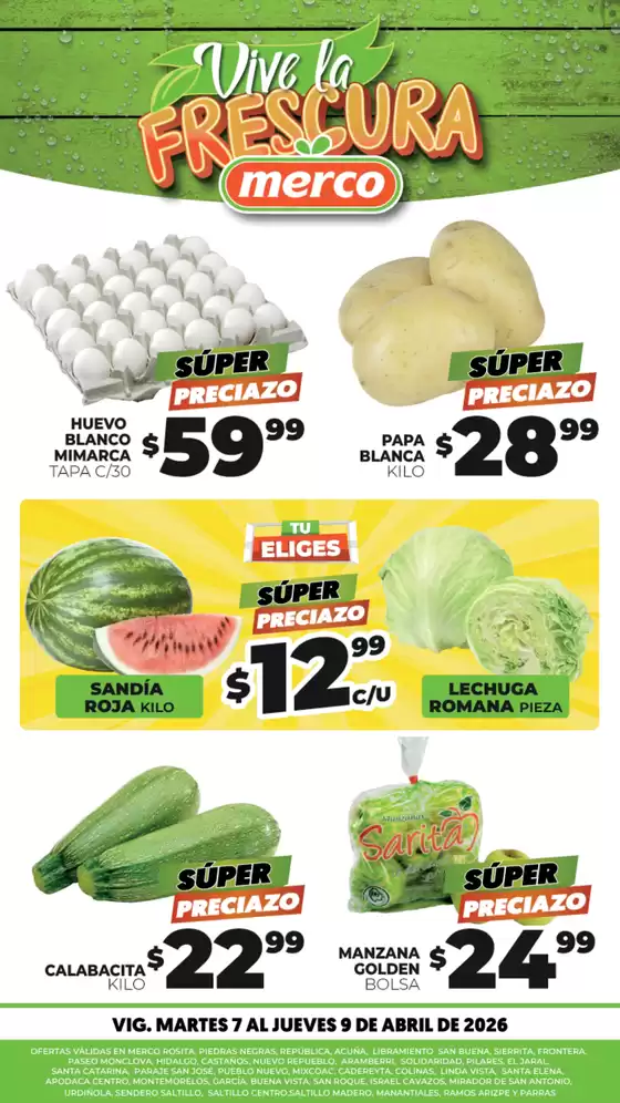 Catálogo Merco | Frutas y Verduras 7 al 9 de Abril | 2026-04-07T00:00:00.000Z - 2026-04-09T00:00:00.000Z