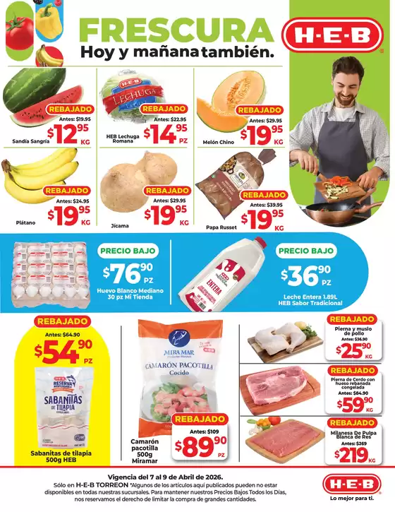 Catálogo HEB | Frescura hoy y mañana también | 2026-04-07T00:00:00.000Z - 2026-04-09T00:00:00.000Z