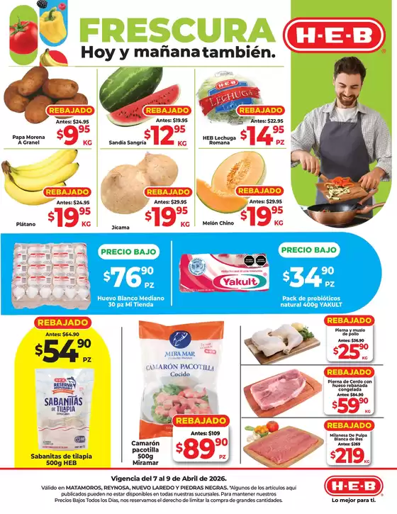 Catálogo HEB | Frescura Hoy y mañana también | 2026-04-07T00:00:00.000Z - 2026-04-09T00:00:00.000Z