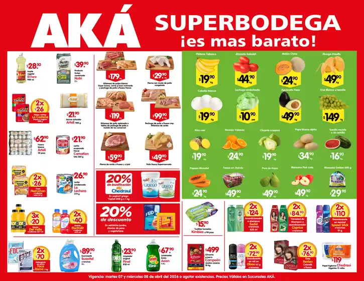 Catálogo AKÁ Superbodega en Jacona de Plancarte | Ofertas AKÁ Superbodega | 2026-04-07T00:00:00.000Z - 2026-04-08T00:00:00.000Z