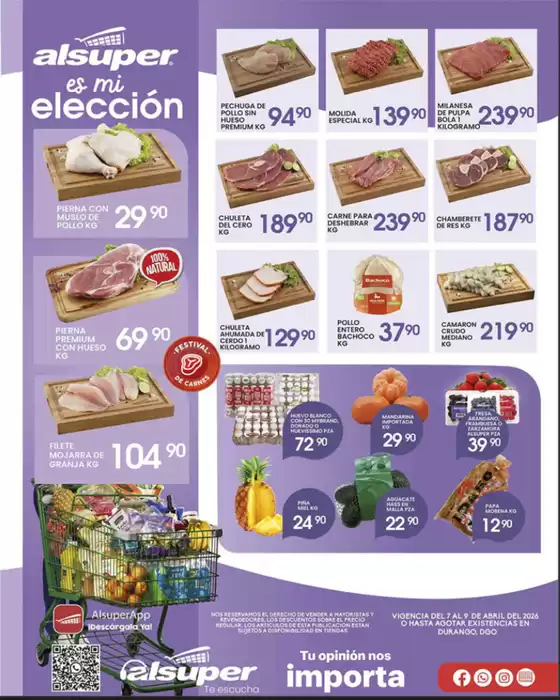 Catálogo Alsuper | Alsuper Durango | 2026-04-07T00:00:00.000Z - 2026-04-09T00:00:00.000Z