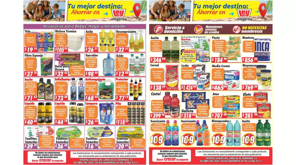 Catálogo Casa Ley | Ofertas principales para todos los cazadores de gangas | 2026-04-06T00:00:00.000Z - 2026-04-12T00:00:00.000Z