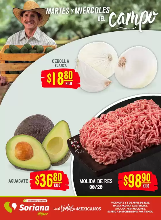 Catálogo Soriana Híper | Ofertas principales para todos los clientes | 2026-04-07T00:00:00.000Z - 2026-04-08T00:00:00.000Z