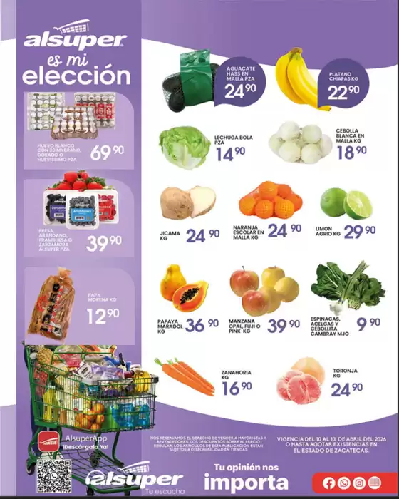 Catálogo Alsuper | Alsuper Zacatecas | 2026-04-10T00:00:00.000Z - 2026-04-13T00:00:00.000Z