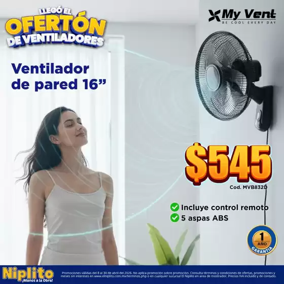 Catálogo Niplito en San Miguel de Allende | Nuestras mejores ofertas para ti | 2026-04-08T00:00:00.000Z - 2026-04-30T00:00:00.000Z