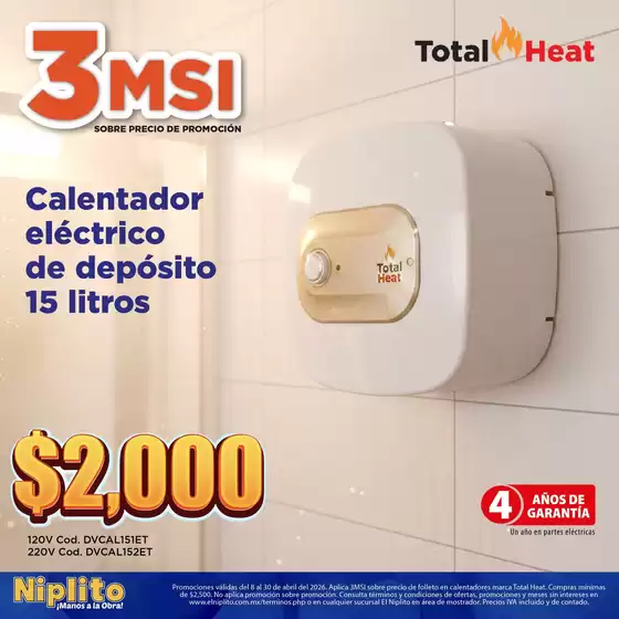 Catálogo Niplito en Acapulco de Juárez | Grandes descuentos en productos seleccionados | 2026-04-08T00:00:00.000Z - 2026-04-30T00:00:00.000Z