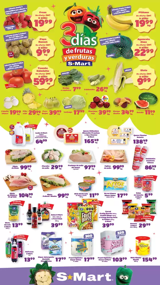 Catálogo S-Mart en Morelia | Ofertas S-Mart chihuahua | 2026-04-14T00:00:00.000Z - 2026-04-16T00:00:00.000Z