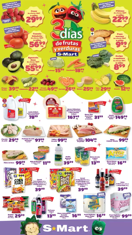 Catálogo S-Mart en Morelia | Ofertas S-Mart matamoros | 2026-04-14T00:00:00.000Z - 2026-04-16T00:00:00.000Z