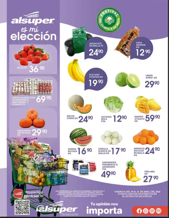 Catálogo Alsuper | Alsuper Zacatecas | 2026-04-14T00:00:00.000Z - 2026-04-16T00:00:00.000Z
