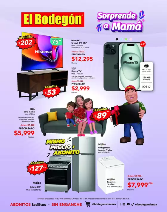 Catálogo El Bodegón | Ofertas El Bodegón | 2026-04-15T00:00:00.000Z - 2026-05-11T00:00:00.000Z