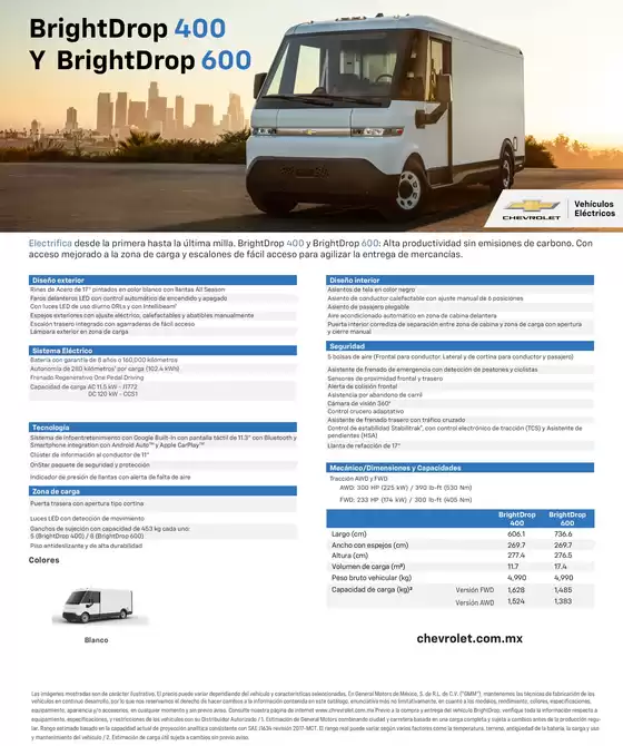 Catálogo Chevrolet | Chevrolet brightdrop 2025 ticha tecnica | 2026-04-17T00:00:00.000Z - 2026-05-01T00:00:00.000Z