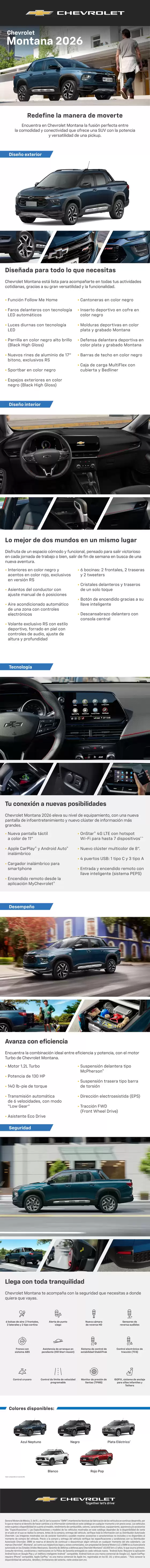 Catálogo Chevrolet en Guanajuato | Catalogo montana 2026 | 2026-04-17T00:00:00.000Z - 2026-05-01T00:00:00.000Z