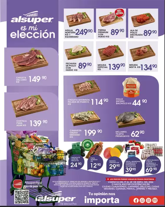 Catálogo Alsuper | Alsuper Chihuahua-estado | 2026-04-17T00:00:00.000Z - 2026-04-20T00:00:00.000Z