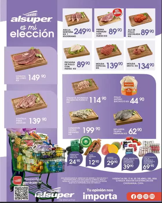 Catálogo Alsuper | Alsuper Chihuahua-ciudad | 2026-04-17T00:00:00.000Z - 2026-04-20T00:00:00.000Z
