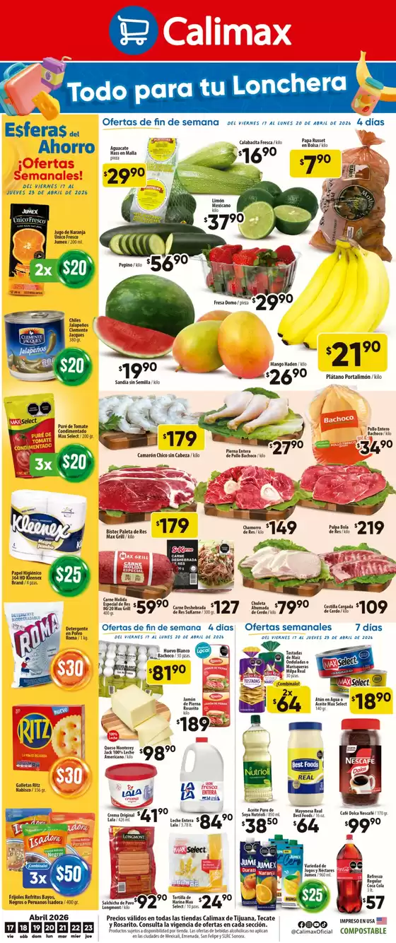 Catálogo Calimax | Ofertas Calimax | 2026-04-17T00:00:00.000Z - 2026-04-23T00:00:00.000Z