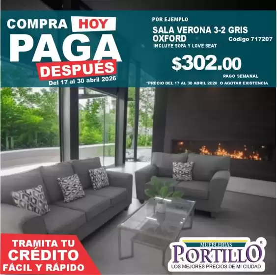 Catálogo Mueblerías Portillo | Grandes descuentos en productos seleccionados | 2026-04-17T00:00:00.000Z - 2026-04-30T00:00:00.000Z