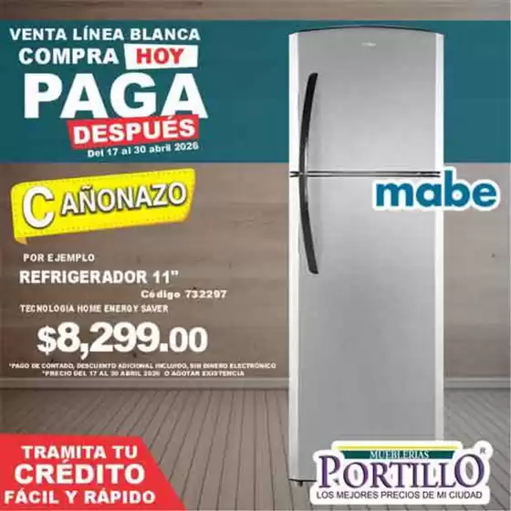 Catálogo Mueblerías Portillo | Ofertas exclusivas para nuestros clientes | 2026-04-17T00:00:00.000Z - 2026-04-30T00:00:00.000Z