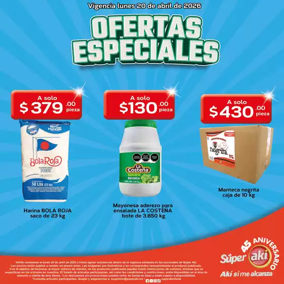 Catálogo Aki Gran Mayoreo | Nuestras mejores gangas | 2026-04-20T00:00:00.000Z - 2026-04-20T00:00:00.000Z