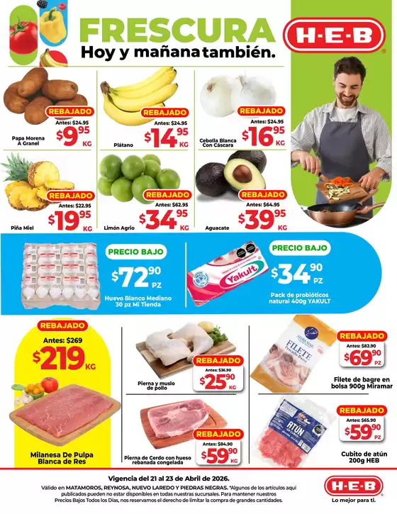 Catálogo HEB | Frescura hoy y mañana también | 2026-04-21T00:00:00.000Z - 2026-04-23T00:00:00.000Z