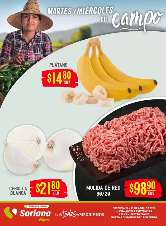 Catálogo Soriana Híper | Gran variedad de ofertas | 2026-04-21T00:00:00.000Z - 2026-04-22T00:00:00.000Z