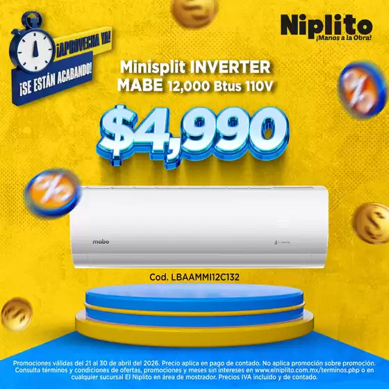 Catálogo Niplito en Villa de Zaachila | Nuestras mejores gangas | 2026-04-21T00:00:00.000Z - 2026-04-30T00:00:00.000Z