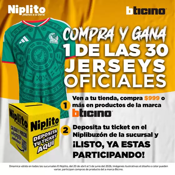 Catálogo Niplito en Villa de Zaachila | Nuevas ofertas para descubrir | 2026-04-20T00:00:00.000Z - 2026-06-05T00:00:00.000Z