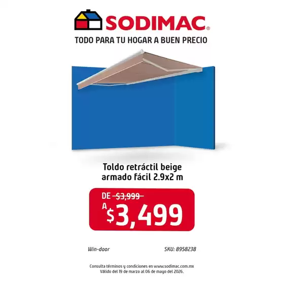Catálogo Sodimac Constructor en Villa de Zaachila | Excelente oferta para todos los clientes | 2026-03-19T00:00:00.000Z - 2026-05-06T00:00:00.000Z