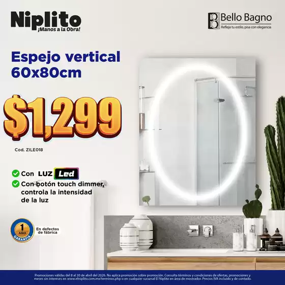 Catálogo Niplito | Excelente oferta para todos los clientes | 2026-04-08T00:00:00.000Z - 2026-04-30T00:00:00.000Z