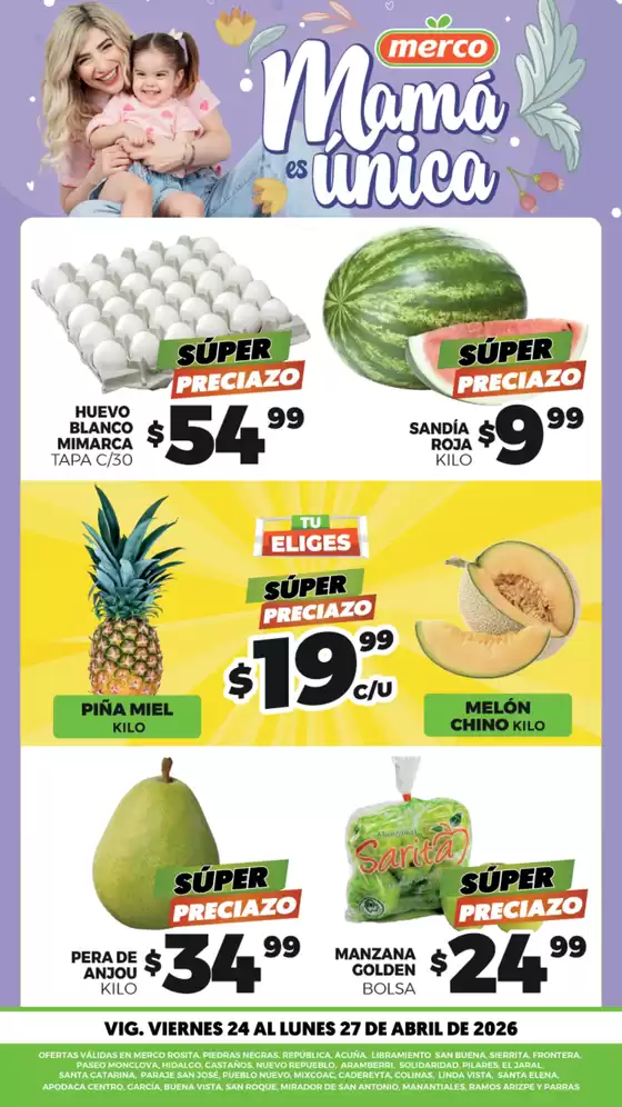 Catálogo Merco | Frutas y Verduras 24 al 27 de Abril | 2026-04-24T00:00:00.000Z - 2026-04-27T00:00:00.000Z