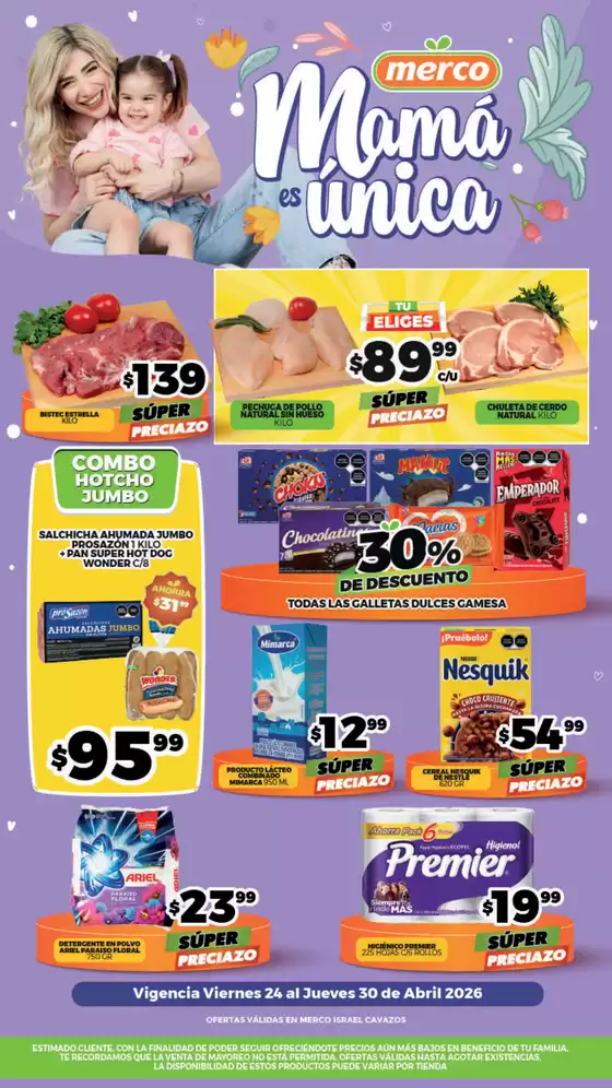 Catálogo Merco | Folleto semanal del 24 al 30 de Abril Israel Cavazos | 2026-04-24T00:00:00.000Z - 2026-04-30T00:00:00.000Z