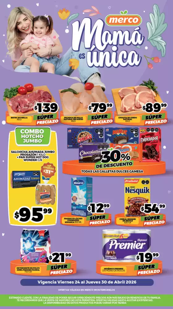 Catálogo Merco | Folleto semanal del 24 al 30 de Abril Montemorelos | 2026-04-24T00:00:00.000Z - 2026-04-30T00:00:00.000Z