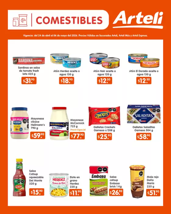 Catálogo Arteli express | Ofertas principales y descuentos | 2026-04-24T00:00:00.000Z - 2026-05-06T00:00:00.000Z