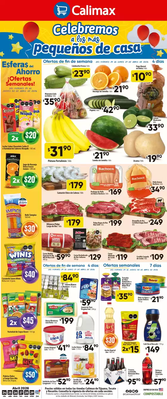 Catálogo Calimax | Ofertas Calimax | 2026-04-24T00:00:00.000Z - 2026-04-30T00:00:00.000Z