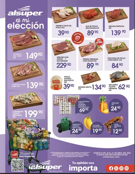 Catálogo Alsuper | Alsuper Chihuahua-ciudad | 2026-04-24T00:00:00.000Z - 2026-04-27T00:00:00.000Z