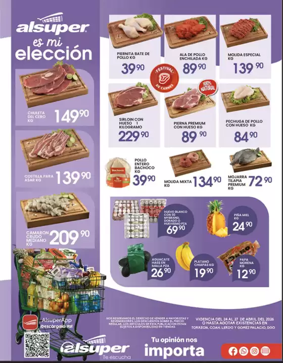 Catálogo Alsuper | Alsuper Laguna | 2026-04-24T00:00:00.000Z - 2026-04-27T00:00:00.000Z