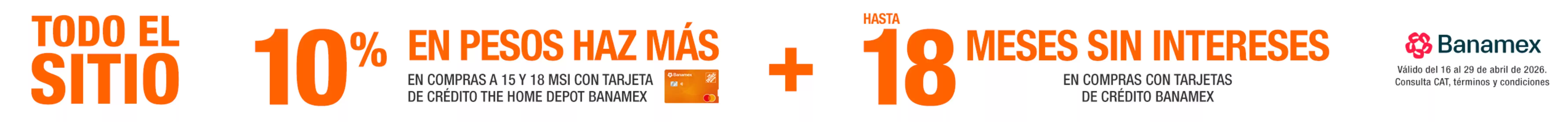 Catálogo The Home Depot | Ofertas The Home Depot | 2026-04-27T00:00:00.000Z - 2026-04-29T00:00:00.000Z