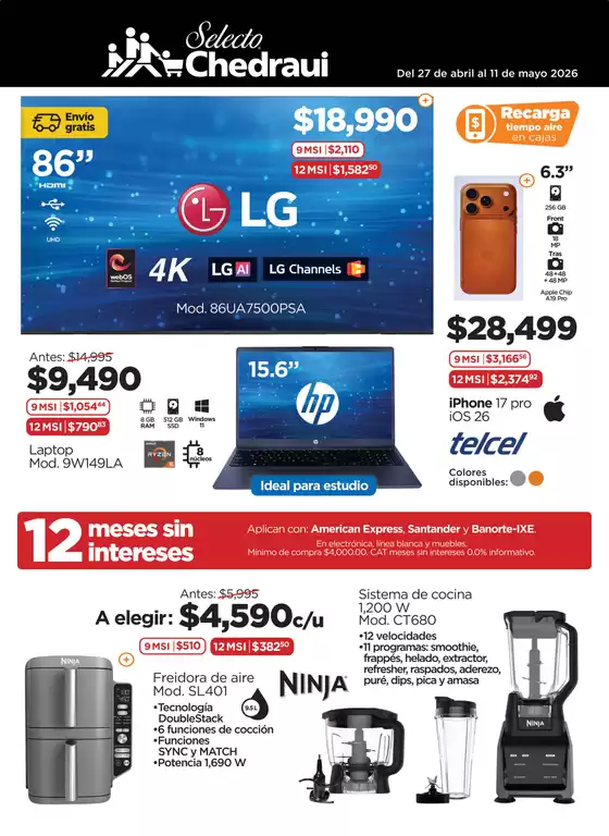Catálogo Chedraui | Promociones actuales | 2026-04-27T00:00:00.000Z - 2026-05-11T00:00:00.000Z