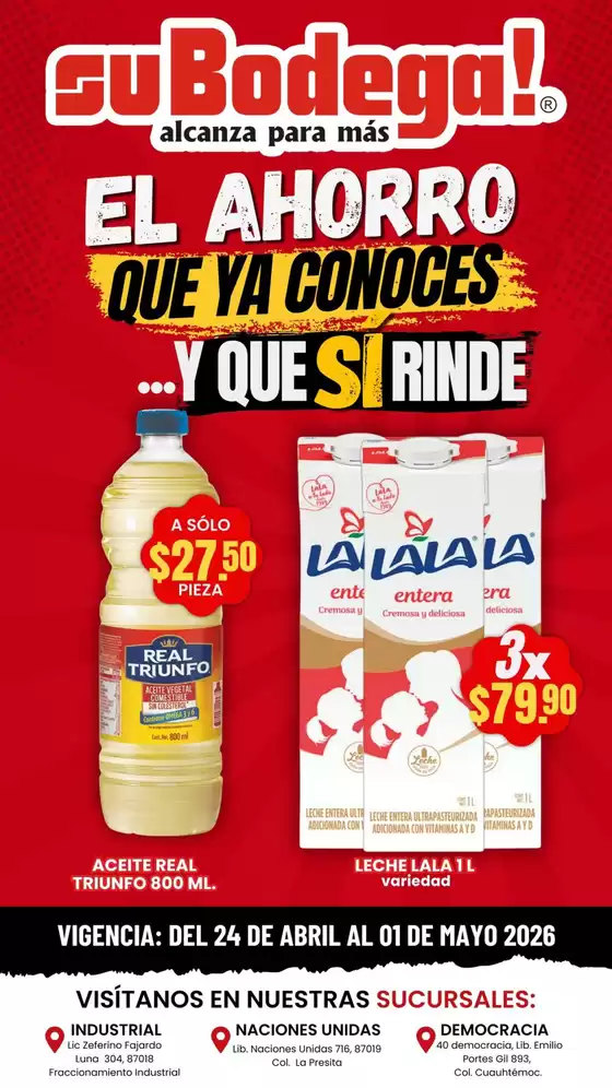 Catálogo SuBodega | Ofertas SuBodega | 2026-04-24T00:00:00.000Z - 2026-05-01T00:00:00.000Z
