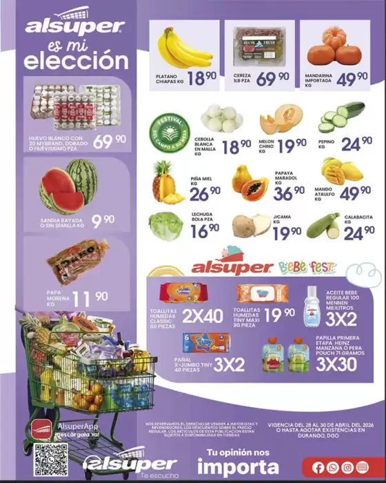 Catálogo Alsuper | Alsuper Durango | 2026-04-28T00:00:00.000Z - 2026-04-30T00:00:00.000Z