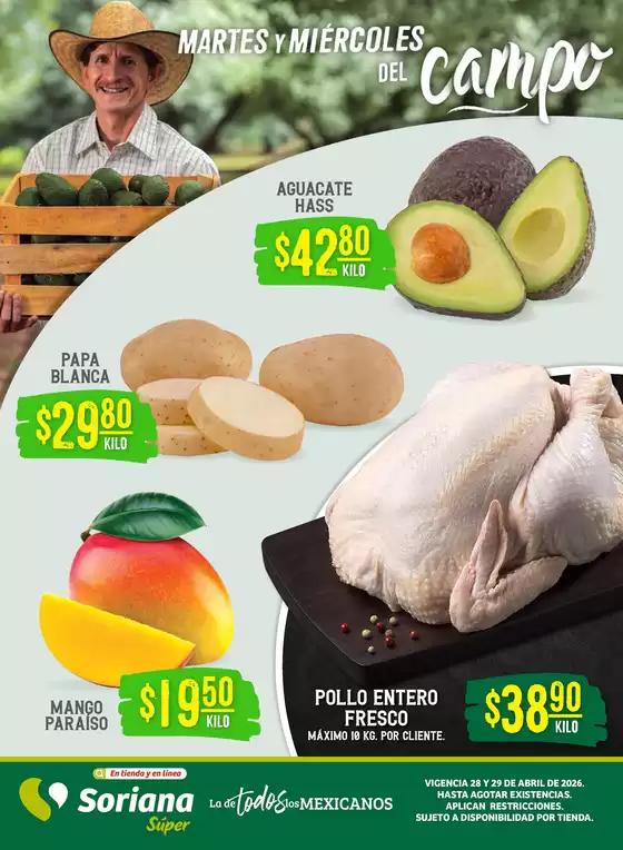 Catálogo Soriana Súper | Gran variedad de ofertas | 2026-04-28T00:00:00.000Z - 2026-04-29T00:00:00.000Z