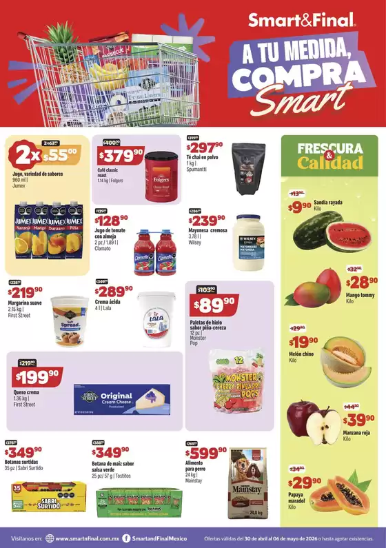 Catálogo Smart & Final | Ofertas Smart Final | 2026-04-30T00:00:00.000Z - 2026-05-06T00:00:00.000Z