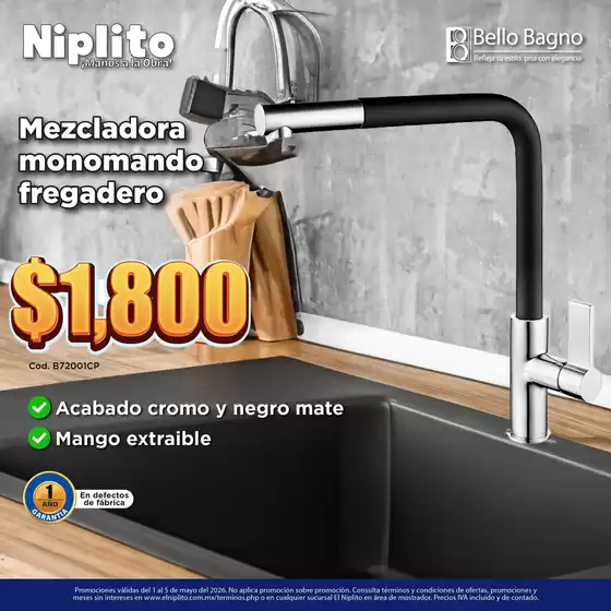Catálogo Niplito en Ciudad Juárez | Excelente oferta para cazadores de gangas | 2026-05-01T00:00:00.000Z - 2026-05-05T00:00:00.000Z