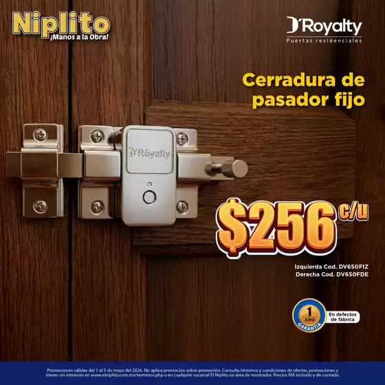 Catálogo Niplito en Tepatepec | Grandes descuentos en productos seleccionados | 2026-05-01T00:00:00.000Z - 2026-05-05T00:00:00.000Z